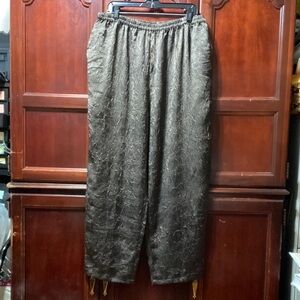 Dalin Collection vintage plus size 2X raisin Brown textured women’s Pants